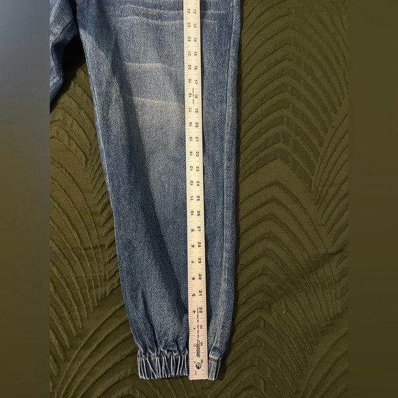 SASSAFRAS Women Blue Pure Cotton Jogger High-Rise size Large - Picture 11 of 11